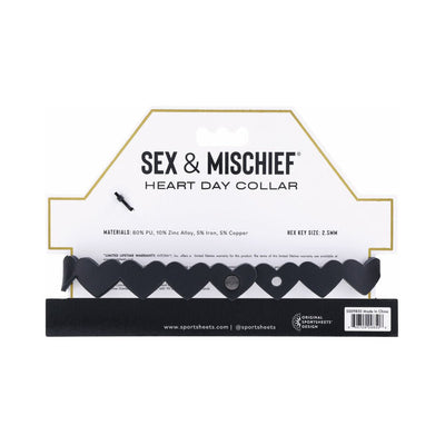 Sportsheets Sex & Mischief Heart Day Collar - SexToy.com