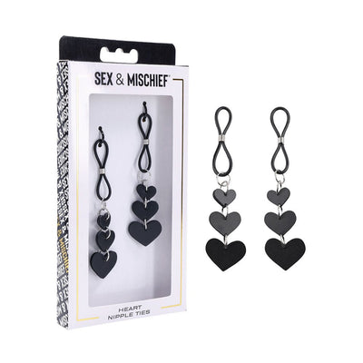 Sportsheets Sex & Mischief Heart Nipple Ties - SexToy.com