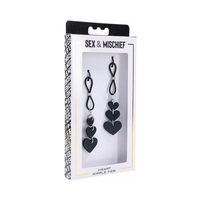 Sportsheets Sex & Mischief Heart Nipple Ties - SexToy.com