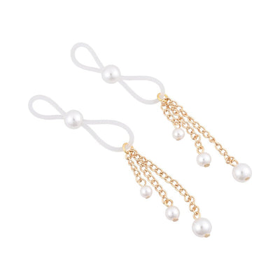 Sportsheets Sex & Mischief Pearl Nipple Ties - SexToy.com