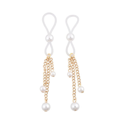 Sportsheets Sex & Mischief Pearl Nipple Ties - SexToy.com