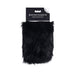 Black faux fur sensory mitt with hidden spikes, packaged with Sportsheets branding and a feel-me label.