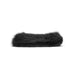 Black faux fur sensory mitt with hidden spikes, designed for versatile tactile play and one size fits all.