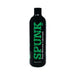 Black bottle of Spunk Lube Pure Silicone lubricant with green and white text, 16 oz size.