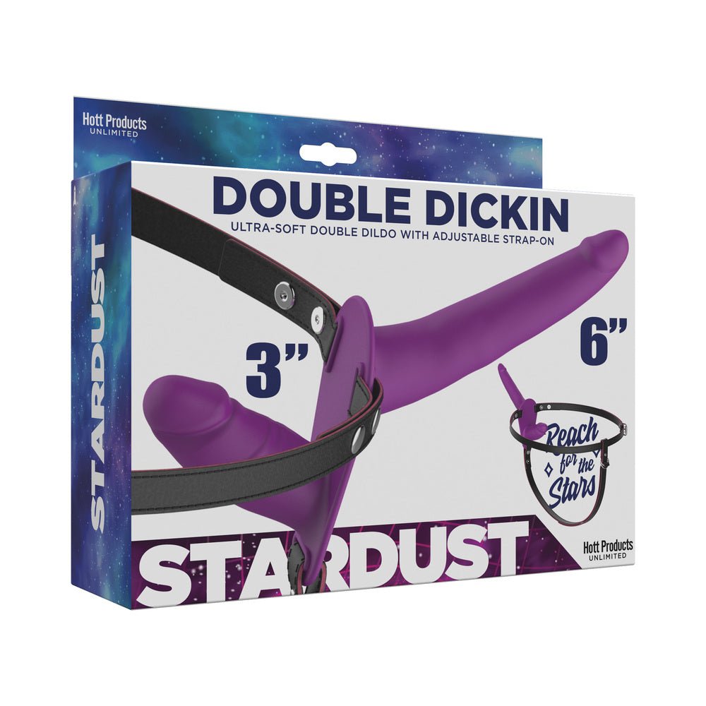 Stardust Double Dickin Dual-function Strap-on With Harness Silicone Pu
