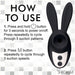 Sucky Bunny Clit Stimulator - Black - SexToy.com