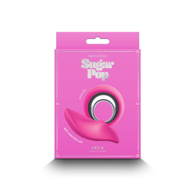 Pink Sugar Pop Leila panty vibrator in branded packaging with app control and sleek design.