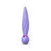 Lavender Sugar Pop Twist vibrator with textured spiral design and rounded base with control button.