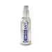 Clear 2 fl oz bottle of Swiss Navy water-based lubricant with a no-spill pump dispenser and blue label text.