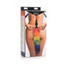 Packaging of Tailz Rainbow Tail Silicone Butt Plug featuring a colorful faux fur tail and black silicone plug.