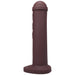 Oxblood red super sized silicone dildo with smooth tapered head and sturdy base inspired by Amsterdam traffic barriers.