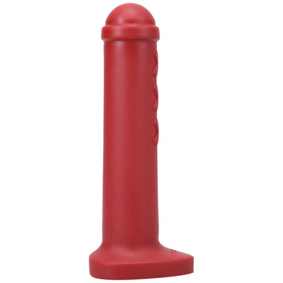 Red Amsterdam Junior mini toy with a smooth cylindrical shape and rounded top, inspired by Amsterdam traffic barriers.