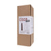 Tantus Cisco Firm in Oxblood Red packaged in a tall brown box with product label detailing size and material.