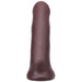 Tantus General Firm dildo in oxblood color with smooth texture and firm, tapered design.