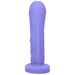 Purple silicone realistic textured toy with a wide base for versatile solo or partner play.