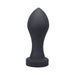 Large black silicone plug with a tapered tip and wide base designed for advanced users.
