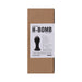 Tantus H-Bomb XL silicone plug packaging with product details and image on a brown box.