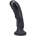 Black Tantus Magma fantasy dildo with textured molten design and flared base, made from premium silicone.