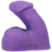 Purple silicone packer with realistic texture and shape designed for comfortable everyday wear.