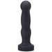 Black silicone prostate massager with a rounded tip and ergonomic base for easy grip and targeted stimulation.