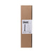 Tantus Snake black silicone exploration toy in tall rectangular brown cardboard box with product label.