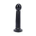 Black silicone sport dildo with rounded tip and flat base, designed for G-spot or prostate stimulation.