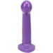 Purple silicone sport dildo with rounded tip and flat base, designed for G-spot or prostate stimulation.