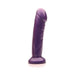Purple realistic silicone dildo with a sturdy base, designed for versatile use and comfort.