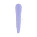 Lavender silicone vibrating wedge with ergonomic ring handle for comfortable grip and targeted stimulation.