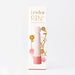 Tenga Iroha Rin+ SANGO in soft pink with a rounded tip and textured body, displayed on elegant floral packaging.