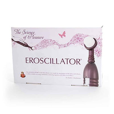 Eroscillator 2 packaging box featuring product image and floral design with butterfly accent on white background.