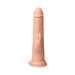 Realistic flesh-toned Thruster Rabbit vibrator with rabbit-shaped clitoral stimulator and suction base.