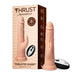 Realistic flesh-toned Thruster Rabbit G-Spot vibrator with remote control and packaging box.