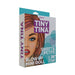 Packaging box for Tiny Tina 26-inch petite blow-up mini doll with illustrated woman and bold text design.