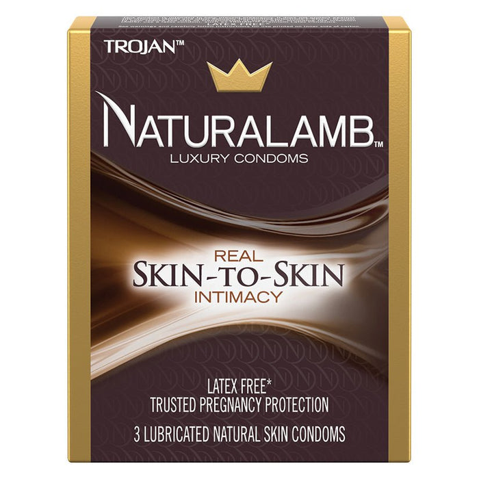 Trojan Naturalamb Luxury Condoms - 3 Pack - SexToy.com