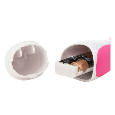 Close-up of the Ultimate Personal Shaver Kit 2 Ladies showing the battery compartment with two AA batteries inserted.