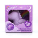 Unihorn Karma Lilac mini unicorn-shaped vibrator in purple packaging with rainbow and star design, labeled rhythmic massaging marvel.