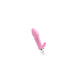 Pink VeDO Eva Mini Vibe with curved head and flexible clitoral stimulator, smooth silicone finish.