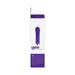 VeDO Gee Plus rechargeable indigo bullet vibrator in sleek packaging with product image and description.