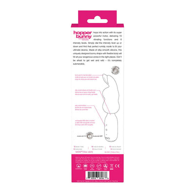 Vedo Hopper Bunny Rechargeable Silicone Mini Wand Vibrator