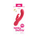 Foxy pink VeDO Kinky Bunny Plus rechargeable dual motor vibrator in packaging with 12+12 vibration modes.