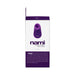 Purple Vedo Nami Rechargeable Sonic Vibe in its white and purple retail packaging with product details.