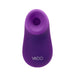 Compact purple Vedo Nami rechargeable sonic vibe with a smooth silicone surface and circular opening.