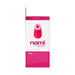 Packaging box of Vedo Nami Rechargeable Sonic Vibe in white and pink with product image and description.