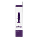 Packaging box of Vedo Plug rechargeable purple silicone vibrating anal plug with graduated beads design.