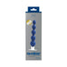 VeDO Quaker Anal Vibe in midnight blue with graduated beads and a white base, displayed in its packaging.