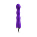 VeDO Quiver Mini Vibe in indigo with a contoured, textured silicone shaft and white base with control buttons.