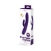 Purple Vedo Thumper Bunny rechargeable dual vibrator with flexible shaft and clitoral stimulator shown on white packaging box.