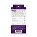 Back packaging of Vedo Vino Rechargeable Vibrating Sonic Vibe with product description, features, and usage instructions.