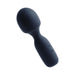 Compact black rechargeable mini wand with smooth silicone finish and control buttons on the handle.